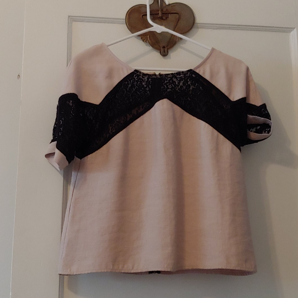 Linen and Lace Top